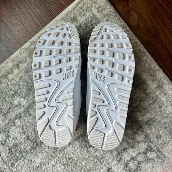 Nike Air Max 90 Women’s All White Sneakers - Picture 5 of 7